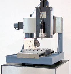 4 Axis bench top mill, rotary table equipped