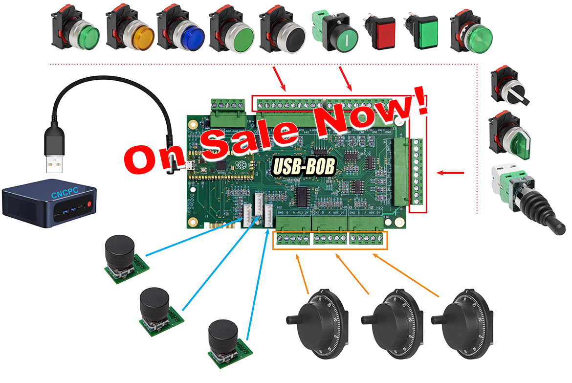 USB-BOB Centroid CNC Control interface panel