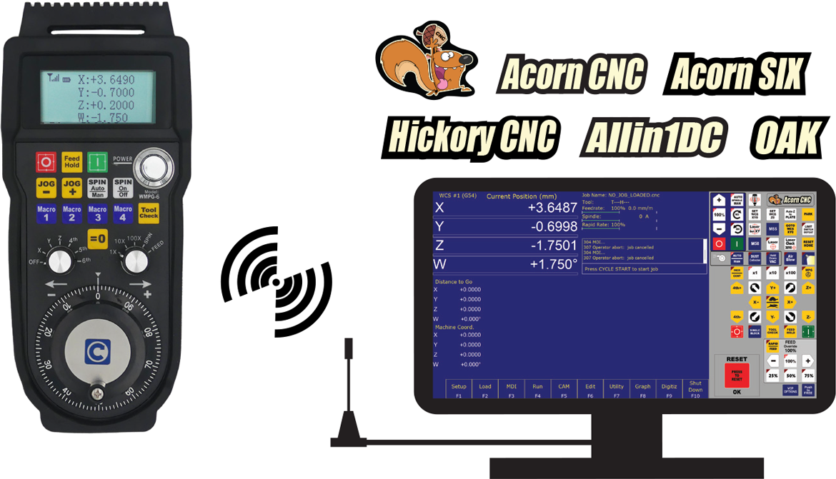 wireless CNC controller pendant MPG