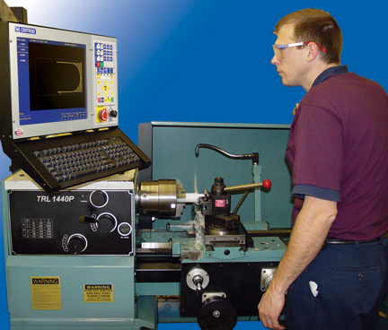 cnc control for flat bed lathes