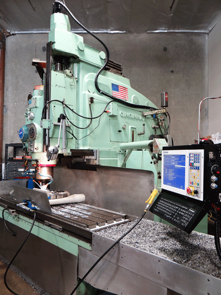 CNC retrofit of a Cincinnati Hydrotel with a Centroid CNC control