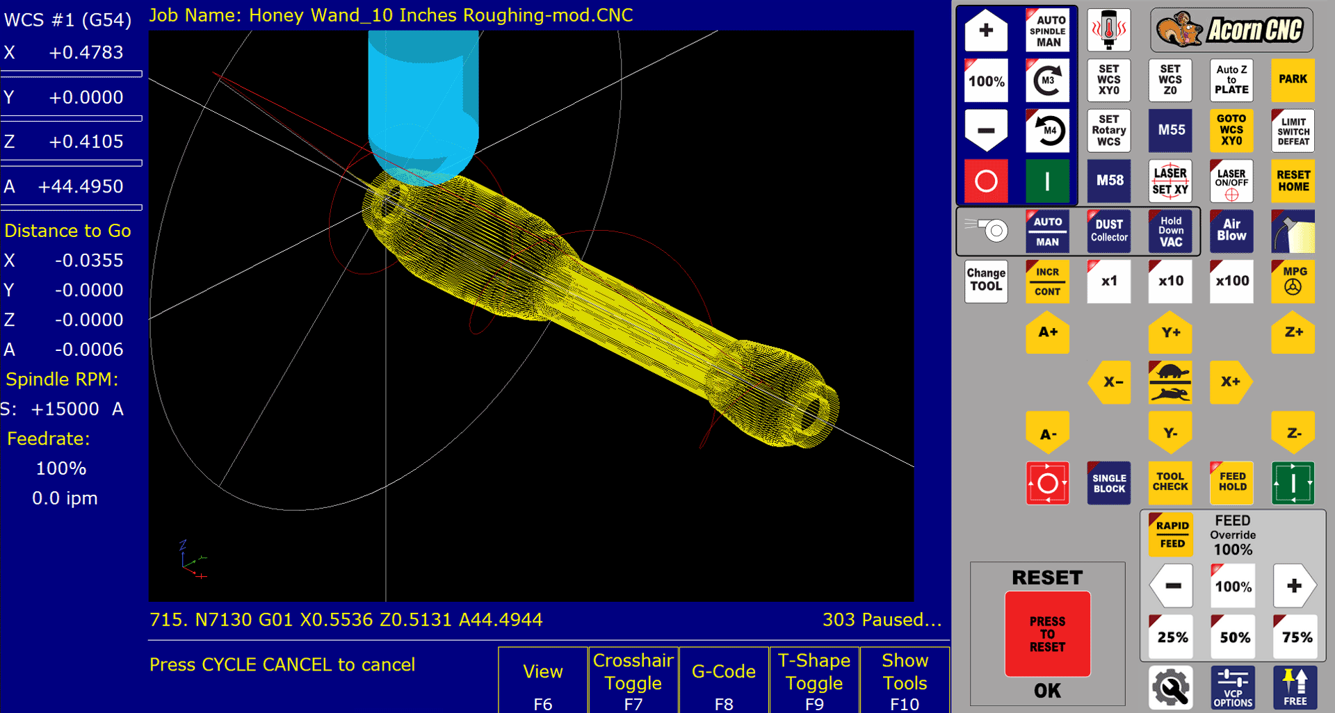 Centroid CNC 4th Axis Run Time Graphics